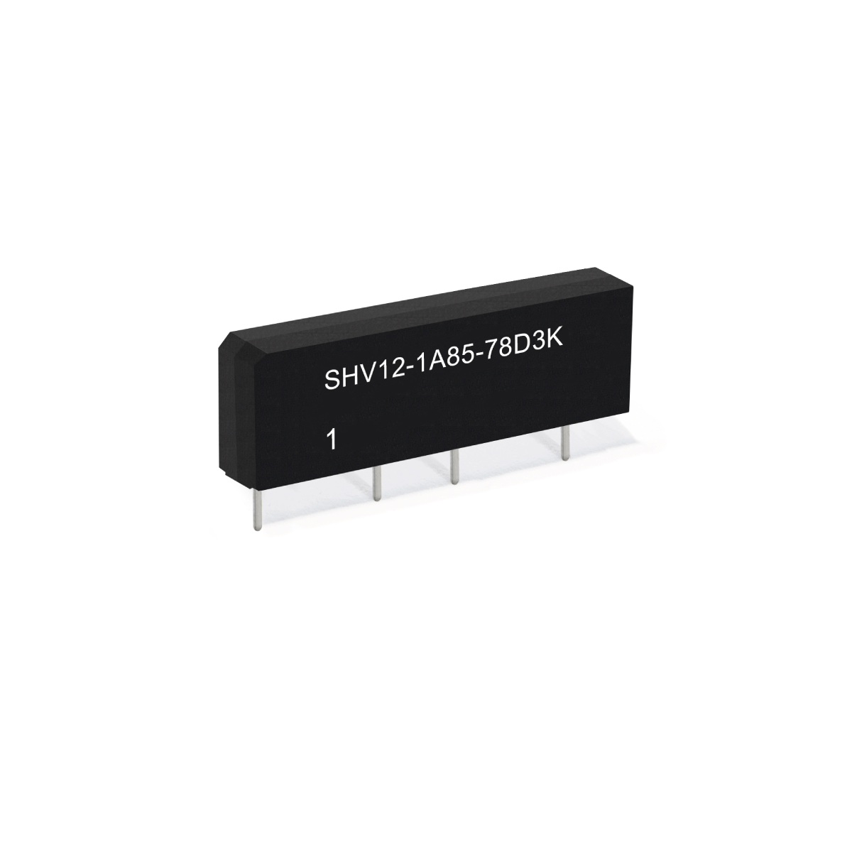 High-voltage SHV Series reed relays with SPST-NO contact, up to 1 kVDC switching, compact SIL package, and shielding for precision, space-constrained applications.