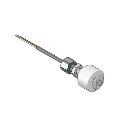 A custom liquid level sensor designed using a submersion float that fluid could fill above by Standex Detect