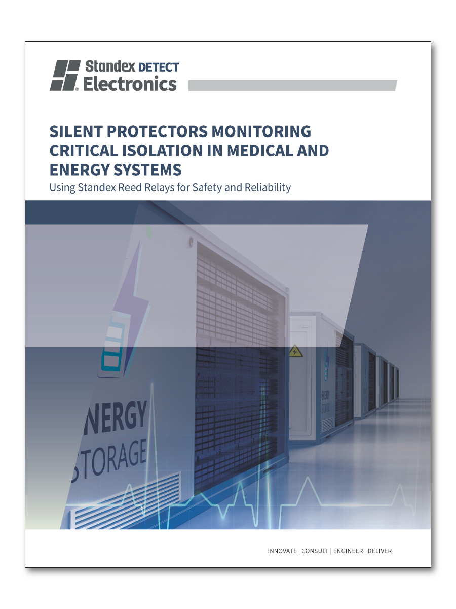 High‑isolation reed relay used in medical and energy storage systems for safe high‑voltage switching