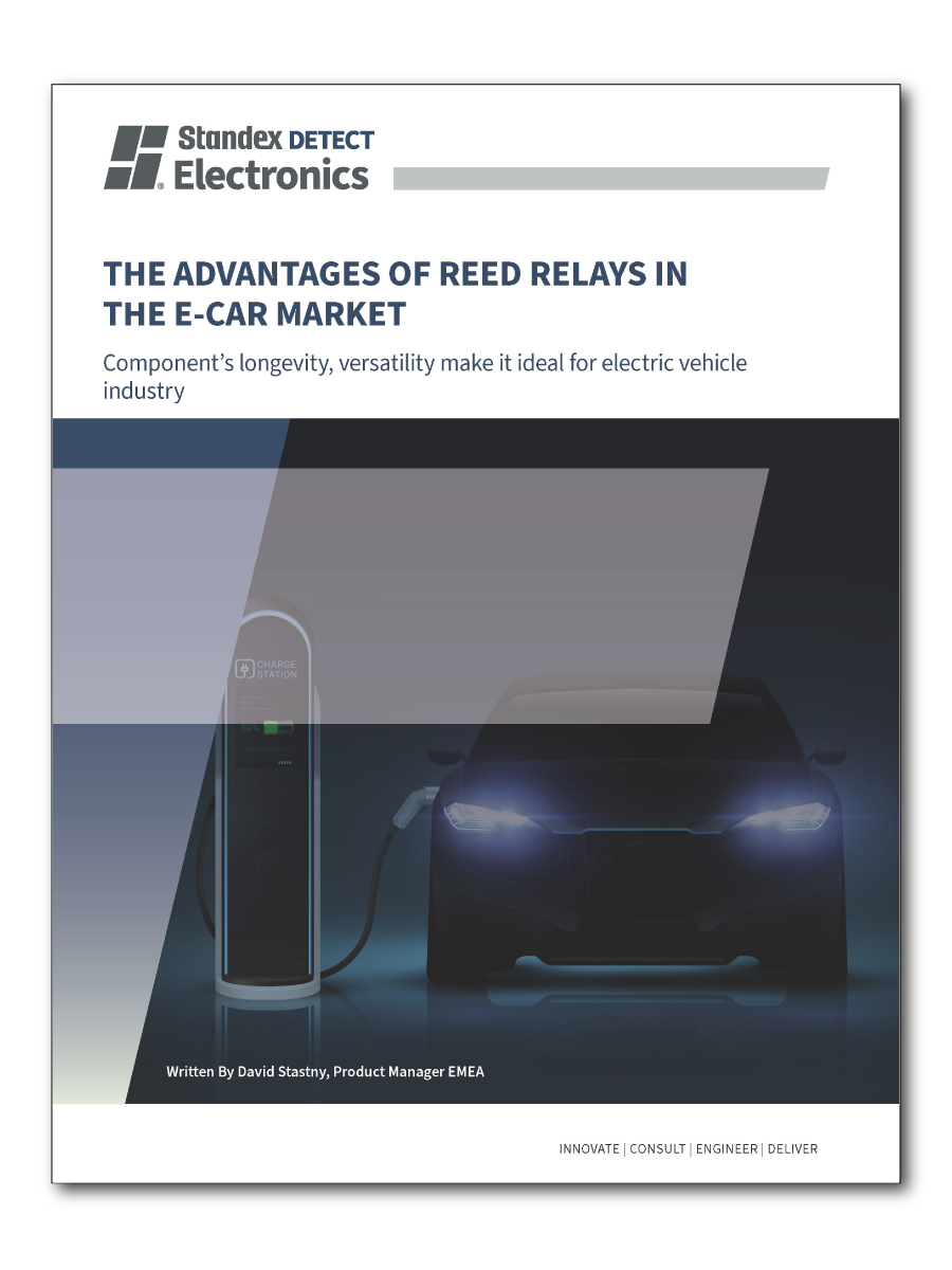 Reed relays monitor critical high-voltage isolation in electric vehicles between high-voltage batteries and chassis ground. 