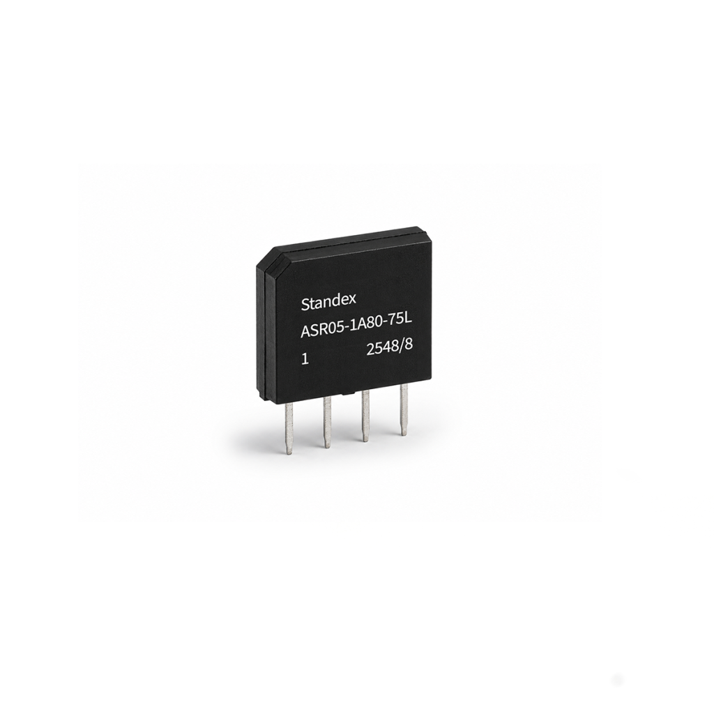 Ultraminiature ASR Series reed relays with SPST-NO contact, up to 10 W/170 VDC, and internal shielding ideal for high-density, precision switching in compact applications.