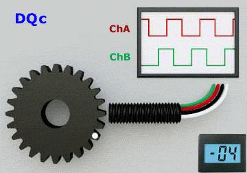 Animation showing Hall Effect Sensors for Detecting the Position of a Rotating Gear (DQc)